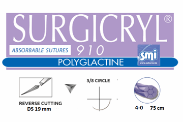 SUTUR RESORBERBAR Surgicryl 910